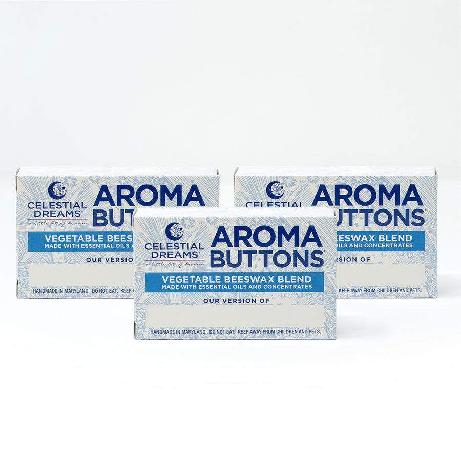 Aroma Buttons: 3 boxes: 4 oz. buttons per box